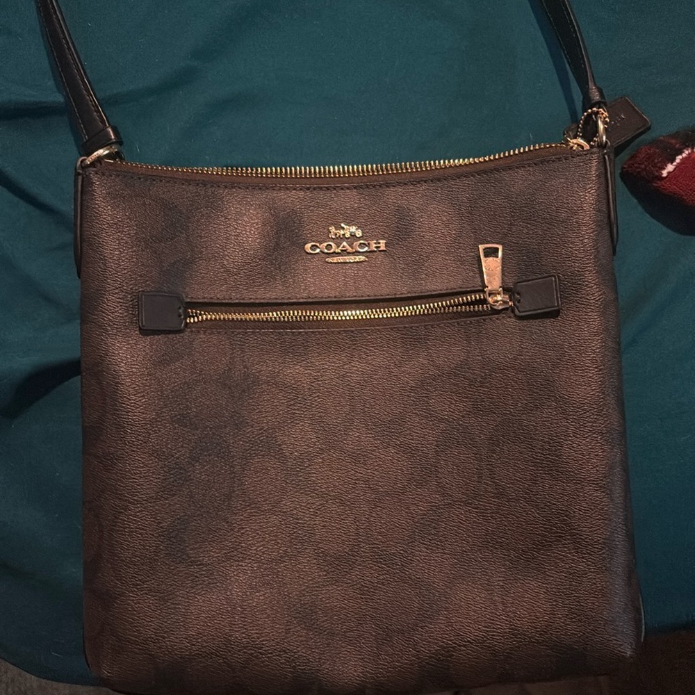 Coach cross body bag and wristlet